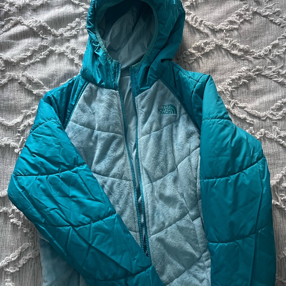 The North Face Turquoise Quilted Jacket